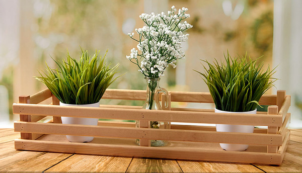 Изображение товара Ящик декоративный Polini Kids Home Basket / 0003155-21 (лакированный)