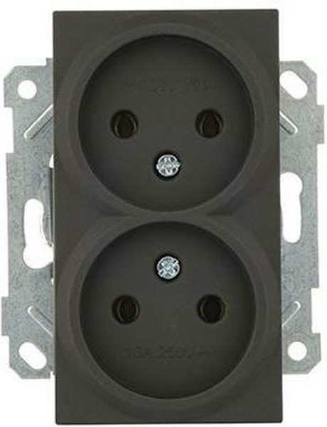 Изображение товара Розетка Mutlusan Rita 2220 203 0284 (черный матовый)