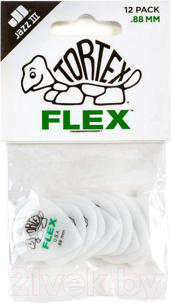 Изображение товара Набор медиаторов Dunlop Manufacturing 468P.88 Tortex Flex Jazz III