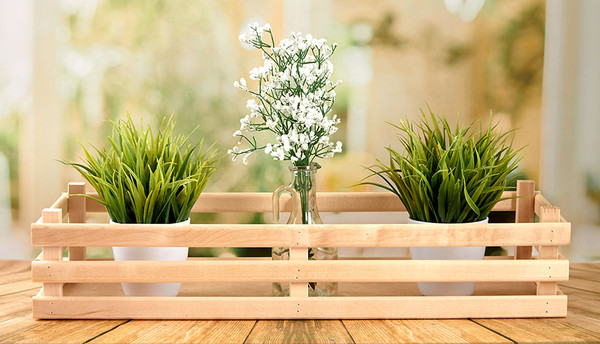 Изображение товара Ящик декоративный Polini Kids Home Basket / 0003155 (натуральный)