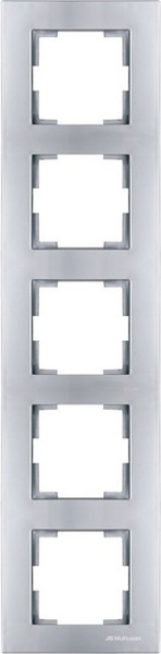 Изображение товара Рамка для выключателей и розеток Mutlusan Rita 2220-800-2582 (нержавеющая сталь)