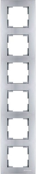 Изображение товара Рамка для выключателей и розеток Mutlusan Rita 2220-800-2682 (нержавеющая сталь)