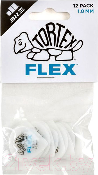 Изображение товара Набор медиаторов Dunlop Manufacturing 468P1.0 Tortex Flex Jazz III