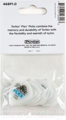 Изображение товара Набор медиаторов Dunlop Manufacturing 468P1.0 Tortex Flex Jazz III