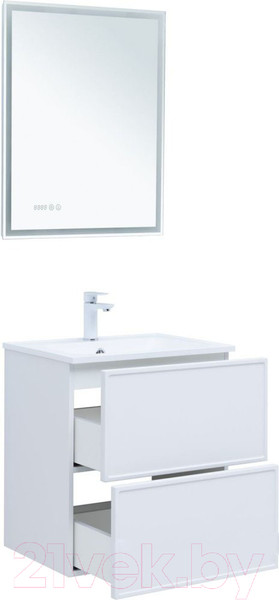 Изображение товара Тумба под умывальник Aquanet Арт 60 / 313254 (белый матовый)