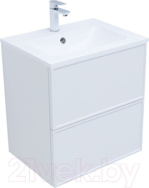 Изображение товара Тумба под умывальник Aquanet Арт 60 / 313254 (белый матовый)
