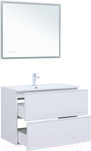 Изображение товара Тумба под умывальник Aquanet Арт 90 / 313256 (белый матовый)