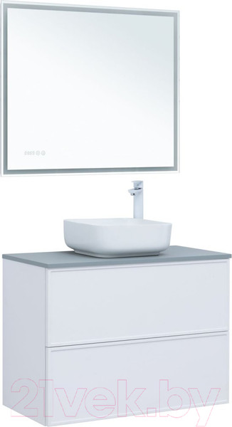 Изображение товара Тумба под умывальник Aquanet Арт 90 / 313256 (белый матовый)