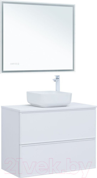 Изображение товара Тумба под умывальник Aquanet Арт 90 / 313256 (белый матовый)