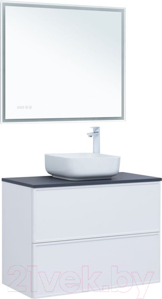 Изображение товара Тумба под умывальник Aquanet Арт 90 / 313256 (белый матовый)