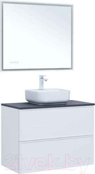 Изображение товара Тумба под умывальник Aquanet Арт 90 / 313256 (белый матовый)