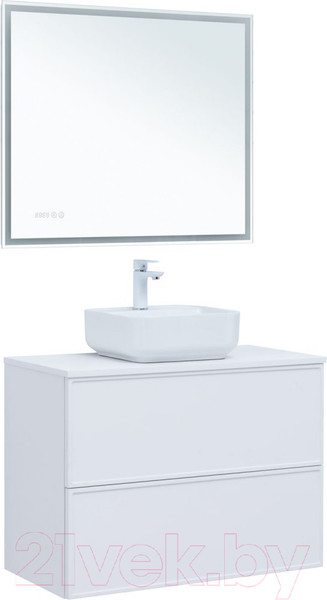 Изображение товара Тумба под умывальник Aquanet Арт 90 / 313256 (белый матовый)