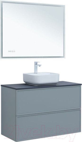 Изображение товара Тумба под умывальник Aquanet Арт 100 / 313277 (мисти грин)