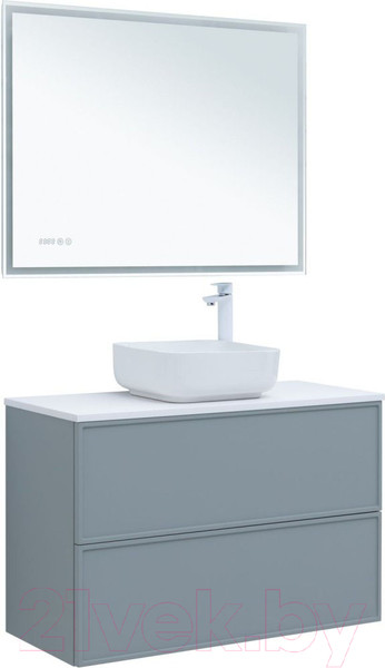 Изображение товара Тумба под умывальник Aquanet Арт 100 / 313277 (мисти грин)