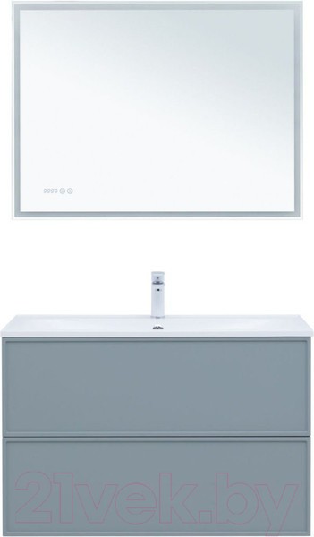 Изображение товара Тумба под умывальник Aquanet Арт 100 / 313277 (мисти грин)