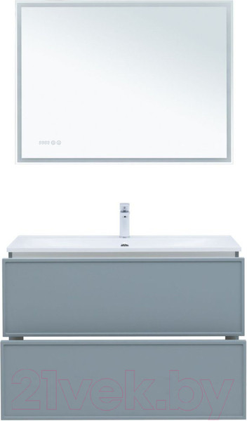 Изображение товара Тумба под умывальник Aquanet Арт 100 / 313277 (мисти грин)