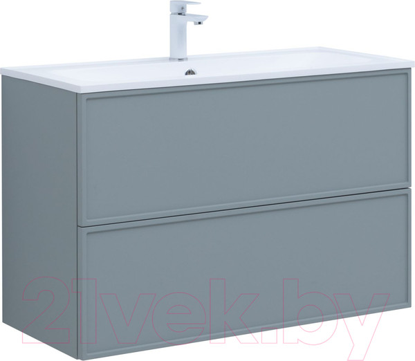 Изображение товара Тумба под умывальник Aquanet Арт 100 / 313277 (мисти грин)