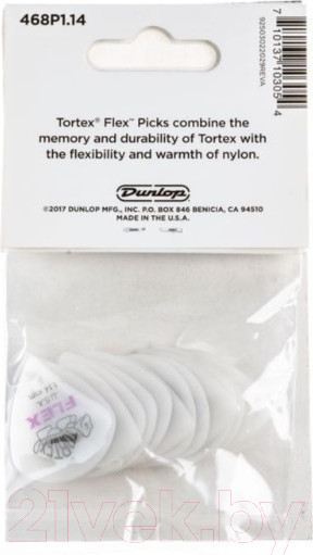 Изображение товара Набор медиаторов Dunlop Manufacturing 468P1.14 Tortex Flex Jazz III