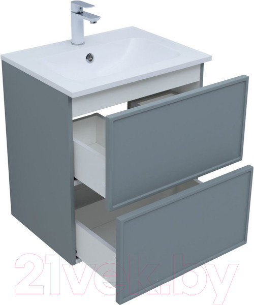 Изображение товара Тумба под умывальник Aquanet Арт 60 / 313274 (мисти грин)