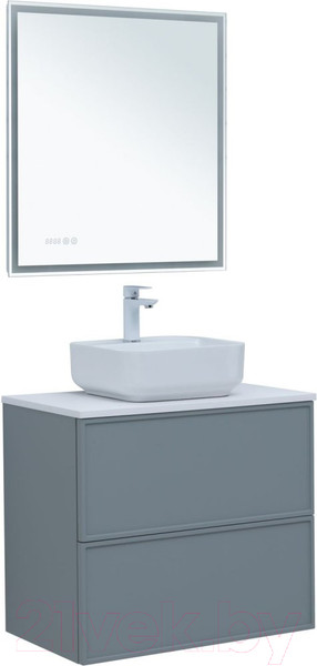 Изображение товара Тумба под умывальник Aquanet Арт 75 / 313275 (мисти грин)