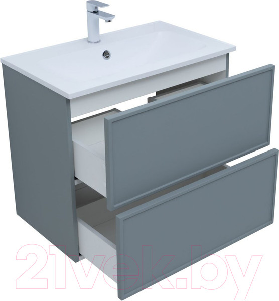 Изображение товара Тумба под умывальник Aquanet Арт 75 / 313275 (мисти грин)