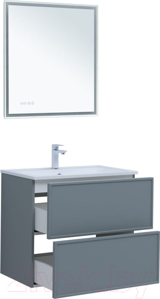 Изображение товара Тумба под умывальник Aquanet Арт 75 / 313275 (мисти грин)