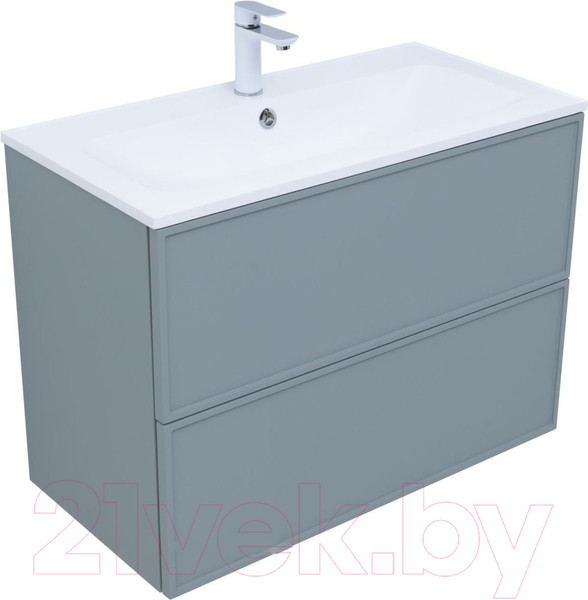 Изображение товара Тумба под умывальник Aquanet Арт 90 / 313276 (мисти грин)