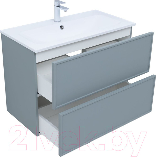 Изображение товара Тумба под умывальник Aquanet Арт 90 / 313276 (мисти грин)