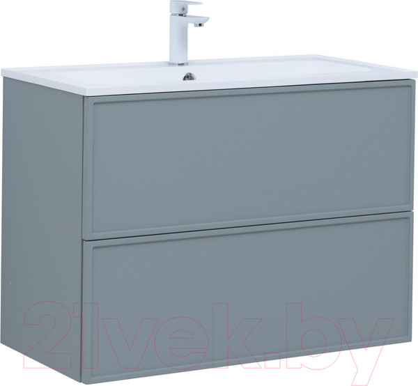 Изображение товара Тумба под умывальник Aquanet Арт 90 / 313276 (мисти грин)