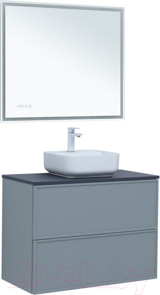 Изображение товара Тумба под умывальник Aquanet Арт 90 / 313276 (мисти грин)