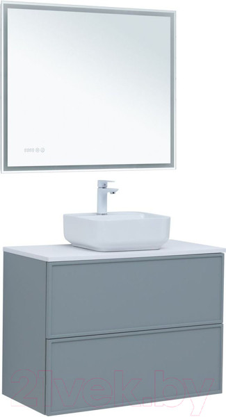 Изображение товара Тумба под умывальник Aquanet Арт 90 / 313276 (мисти грин)