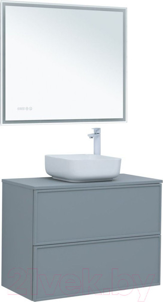 Изображение товара Тумба под умывальник Aquanet Арт 90 / 313276 (мисти грин)