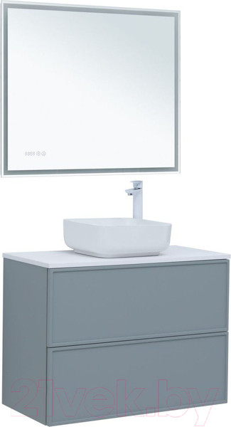 Изображение товара Тумба под умывальник Aquanet Арт 90 / 313276 (мисти грин)