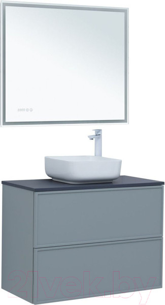 Изображение товара Тумба под умывальник Aquanet Арт 90 / 313276 (мисти грин)