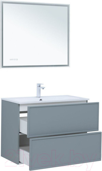 Изображение товара Тумба под умывальник Aquanet Арт 90 / 313276 (мисти грин)