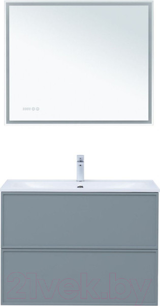 Изображение товара Тумба под умывальник Aquanet Арт 90 / 313276 (мисти грин)