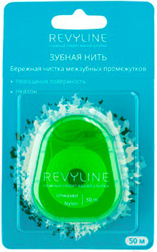Изображение товара Зубная нить Revyline Невощеная 6415 (50м)