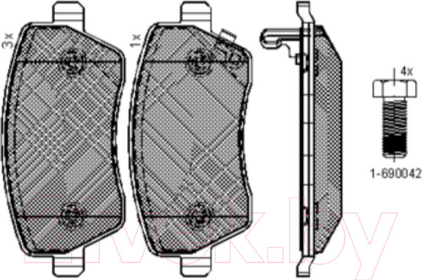 Изображение товара Тормозные колодки Icer 181748
