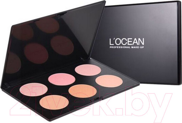 Изображение товара Палетка румян L'ocean Hole Blusher Профессиональная (6x10г)