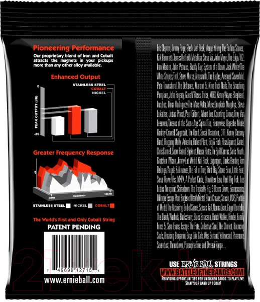 Изображение товара Струны для электрогитары Ernie Ball 2730