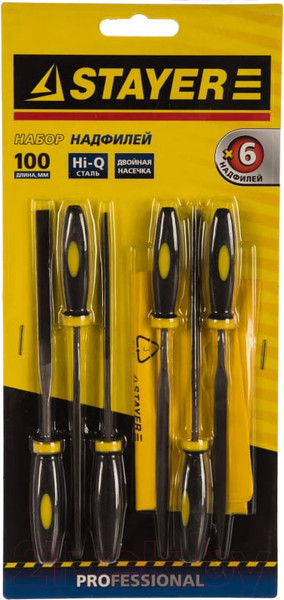 Изображение товара Набор надфилей Stayer 16010-Н6_z01 (6шт)