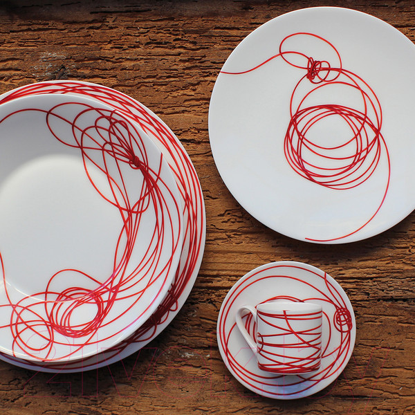 Изображение товара Суповая тарелка Taitu Fil Rouge Nodi 5-45