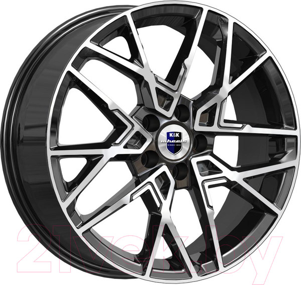 Изображение товара Литой диск K&K Вудроф 18x7" 5x114.3мм DIA 66.1мм ET 35мм Алмаз черный