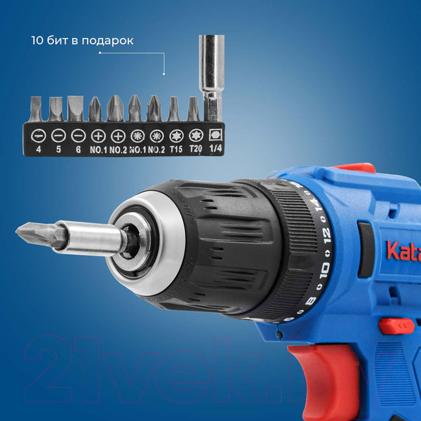 Изображение товара Аккумуляторная дрель-шуруповерт Katana CD 3000 / KCD3000.00