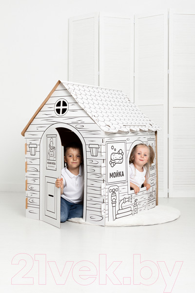 Изображение товара Детский игровой домик Leader Toys Домик-раскраска Гараж / 22001