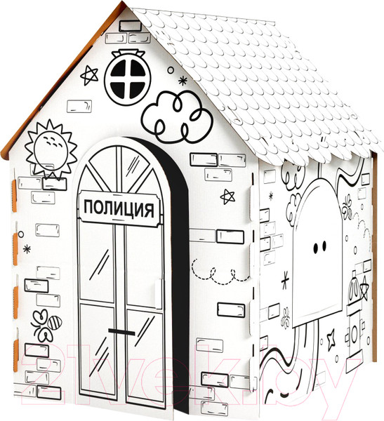 Изображение товара Детский игровой домик Leader Toys Домик-раскраска Полиция / 22003