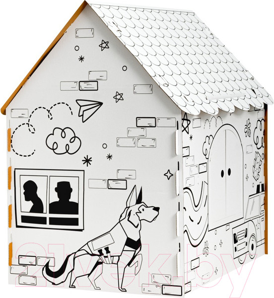 Изображение товара Детский игровой домик Leader Toys Домик-раскраска Полиция / 22003