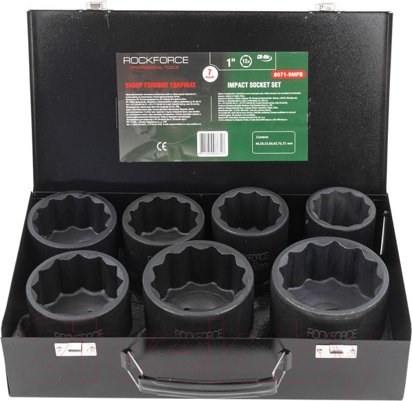 Изображение товара Набор головок слесарных RockForce RF-8071-9MPB (55003)