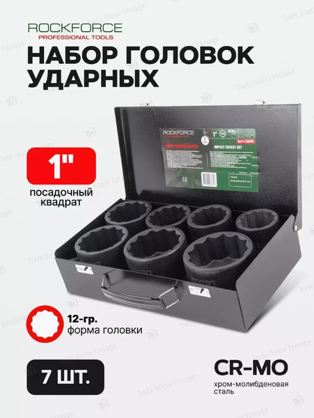 Изображение товара Набор головок слесарных RockForce RF-8071-9MPB (55003)