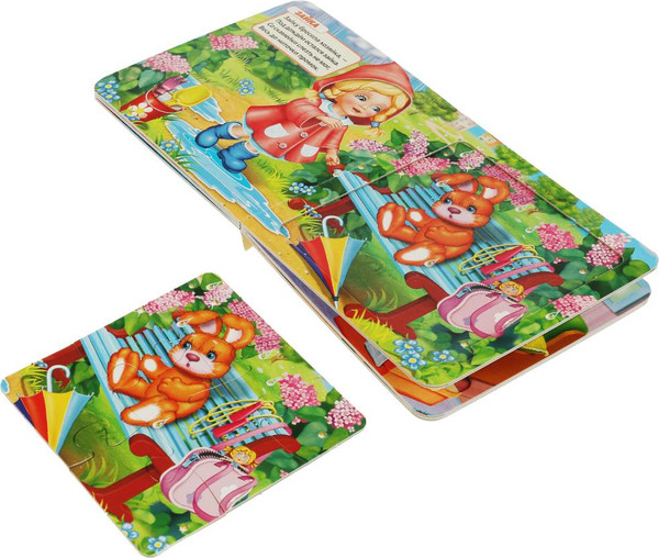 Изображение товара Книга-пазл Умка С 5 пазлами. Игрушки (Барто А.)